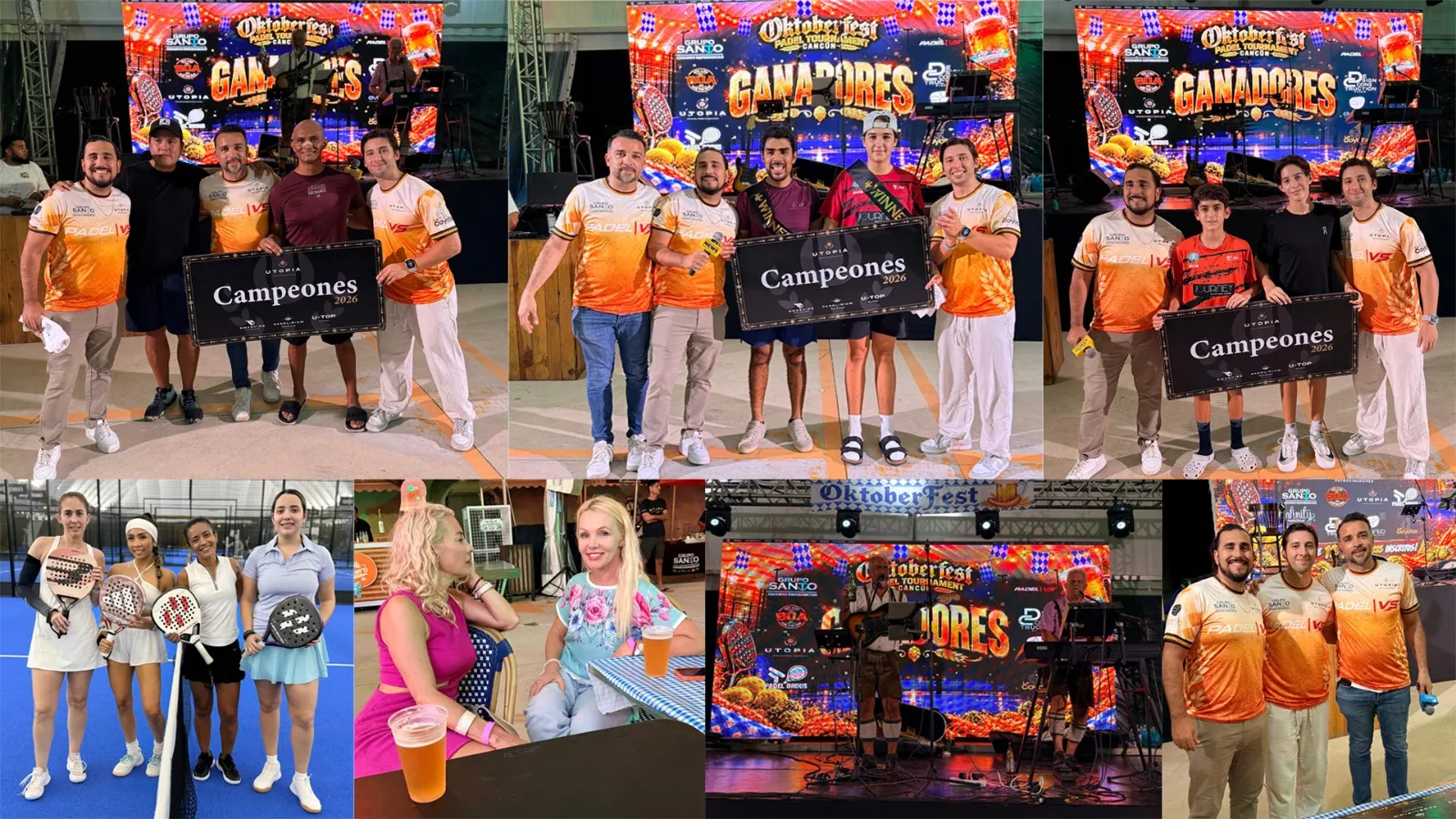 Cierre triunfal del Oktoberfest en Puerto Cancún: Coronan a los campeones del torneo de pádel