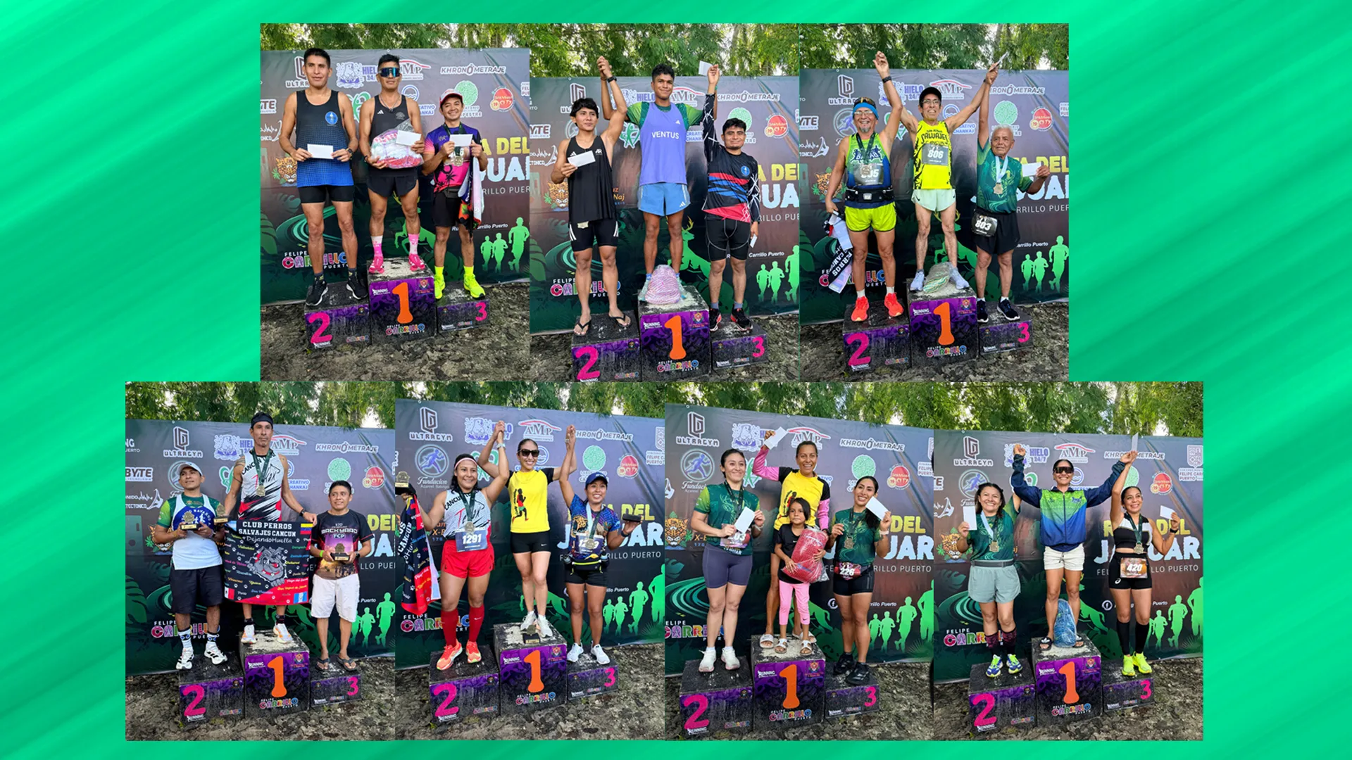 Histórica jornada deportiva en Felipe Carrillo Puerto: Luis Díaz y Rosa Cruz se coronan en el primer medio maratón "Ruta del Jaguar"