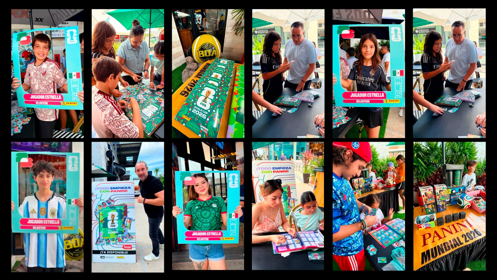 BOA enciende la fiebre mundialista con exitoso intercambio de estampas Panini en Puerto Cancún